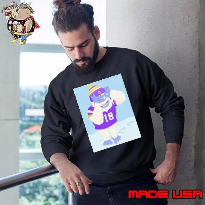The Vikings as Abominable Snowman Minnesota Vikings Sweatshirt