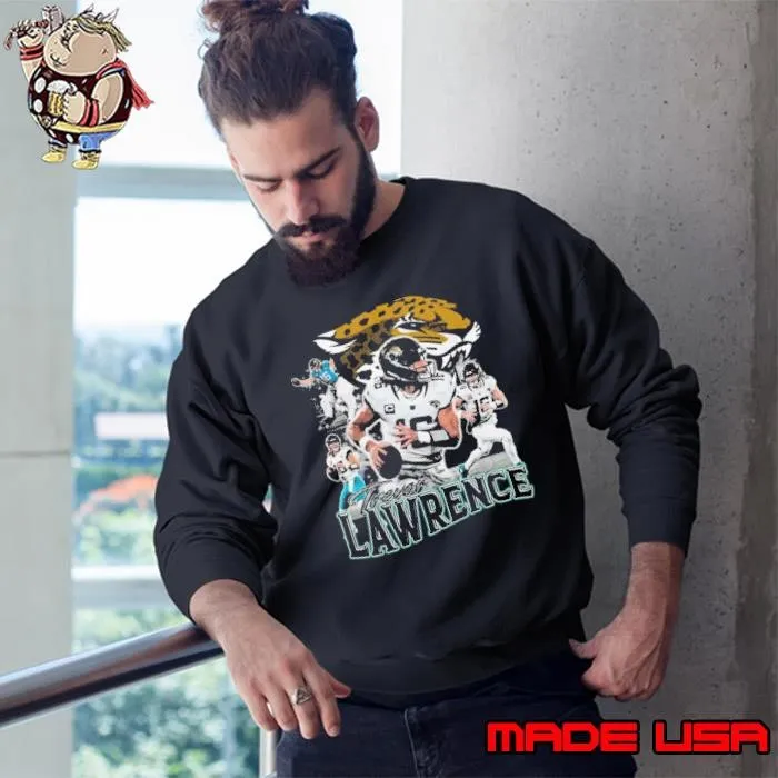 Trevor Lawrence American football quarterback for the Jacksonville Jaguars Vintage Collage Sweatshirt