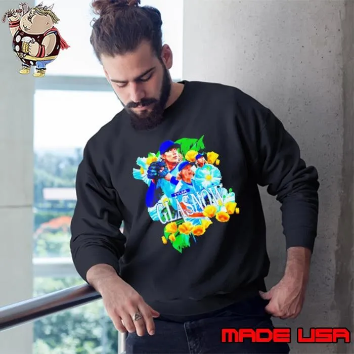 Tyler Glasnow Los Angeles Dodgers flowers Sweatshirt