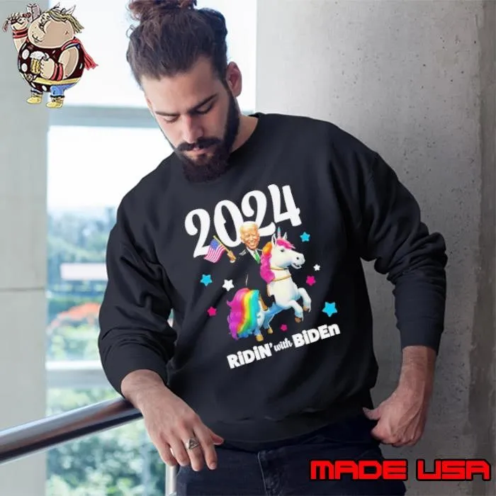 Unicorn Ridin With Biden Sweatshirt