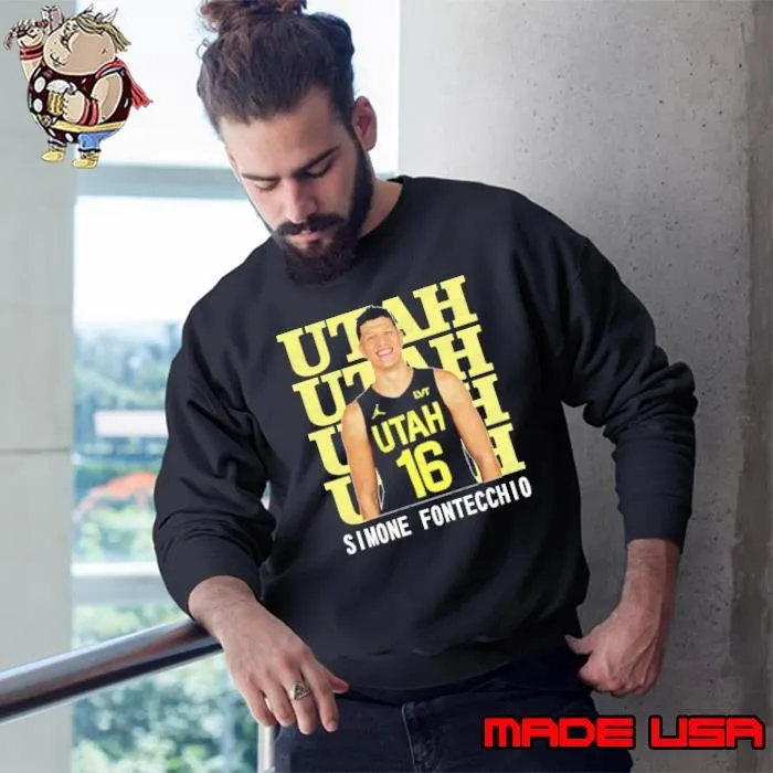 Utah Jazz Simone Fontecchio Italian professional basketball Sweatshirt