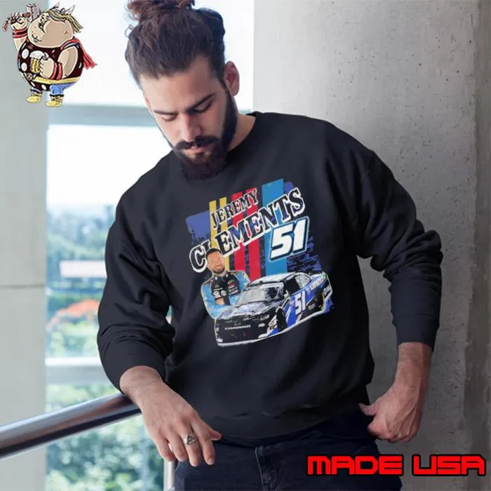 JEREMY CLEMENTS 51 merican professional stock car racing driver s Sweatshirt