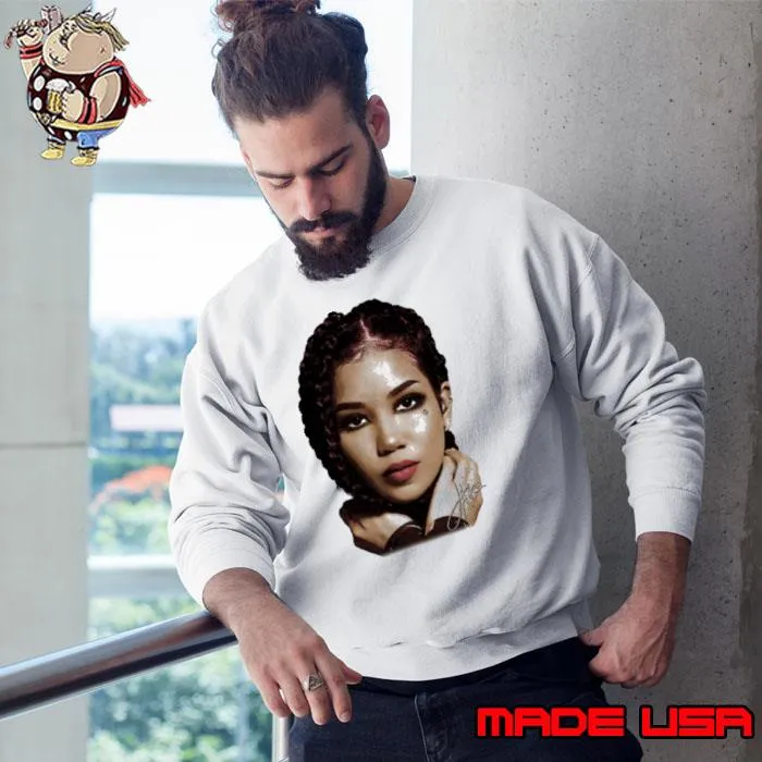 Jhene Aiko Big Face American R&B singer-songwriter and rapper s Sweatshirt