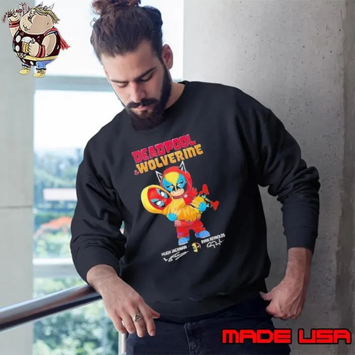 024 Deadpool & Wolverine Hugh Jackman Ryan Reynolds Sweatshirt