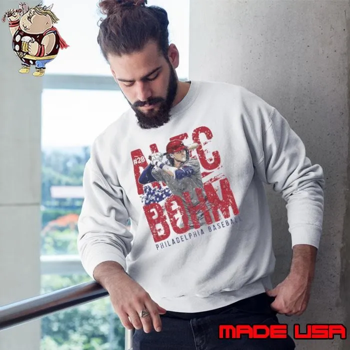 Alec Bohm American professional baseball third baseman Philadelphia American Flag Sweatshirt