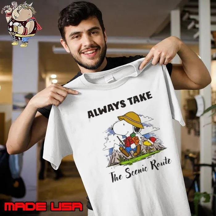 Always Take The Scenic Route Dr Simon Butler Snoopy Unisex