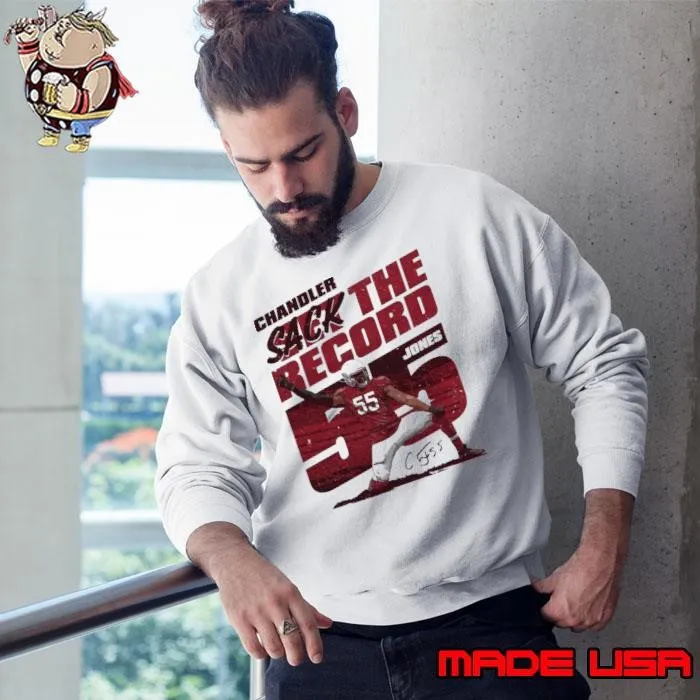 American football defensive end chandler jones sack Sweatshirt