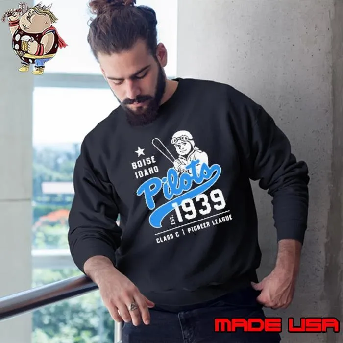 Boise Pilots Idaho Vintage Defunct Baseball Teams Sweatshirt