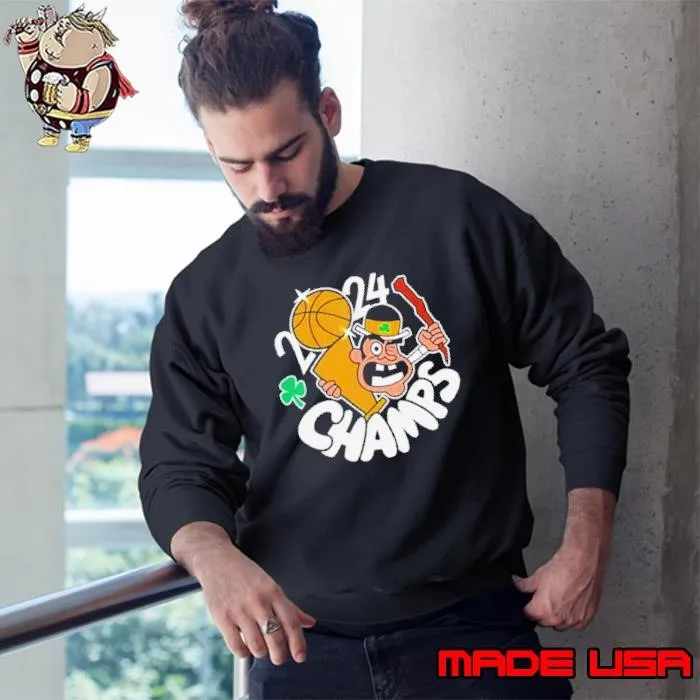 Boston Celtics 2024 Champions Leprechaun Sweatshirt