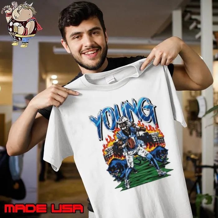Bryce Young Carolina Panthers Young stadium graphic Unisex