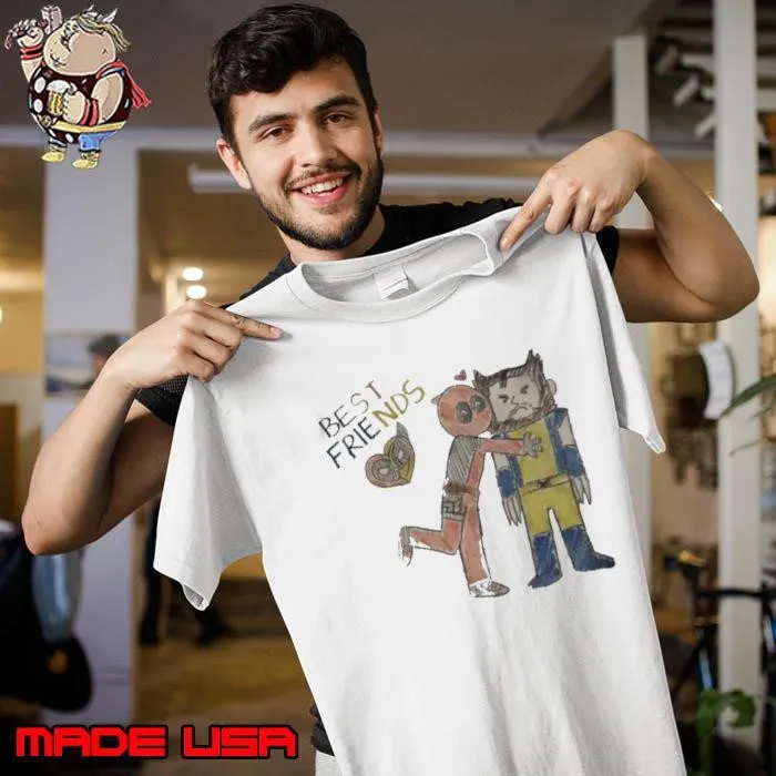 Deadpool & Wolverine Best Friends Art Unisex