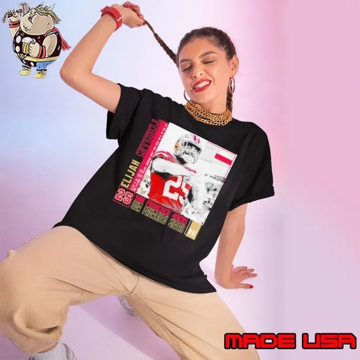 Elijah mitchell American football running back San Francisco 49ers Ladies tee