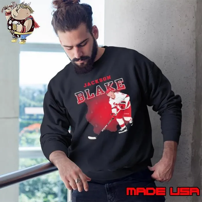 Jackson Blake American professional ice hockey player Carolina Hurricanes Sweatshirt