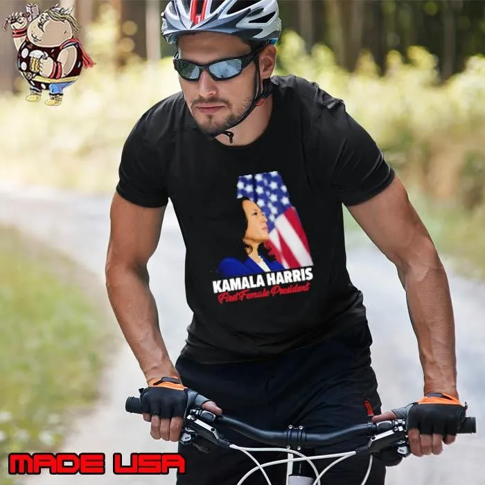 Kamala Harris 2024 First Female President American Flag Unisex
