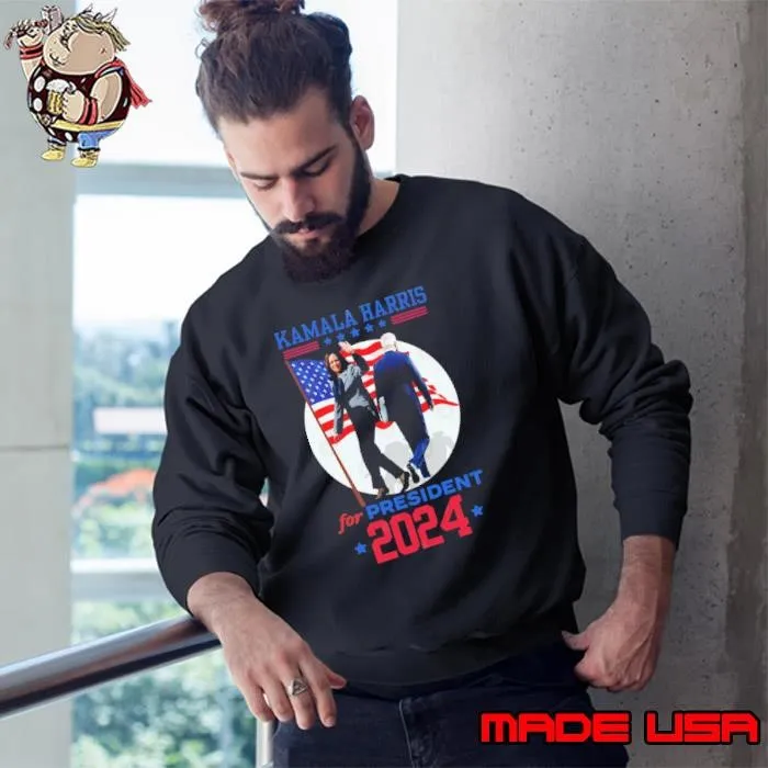 Kamala Harris For President 2024 Joe Biden Ua Flag Sweatshirt
