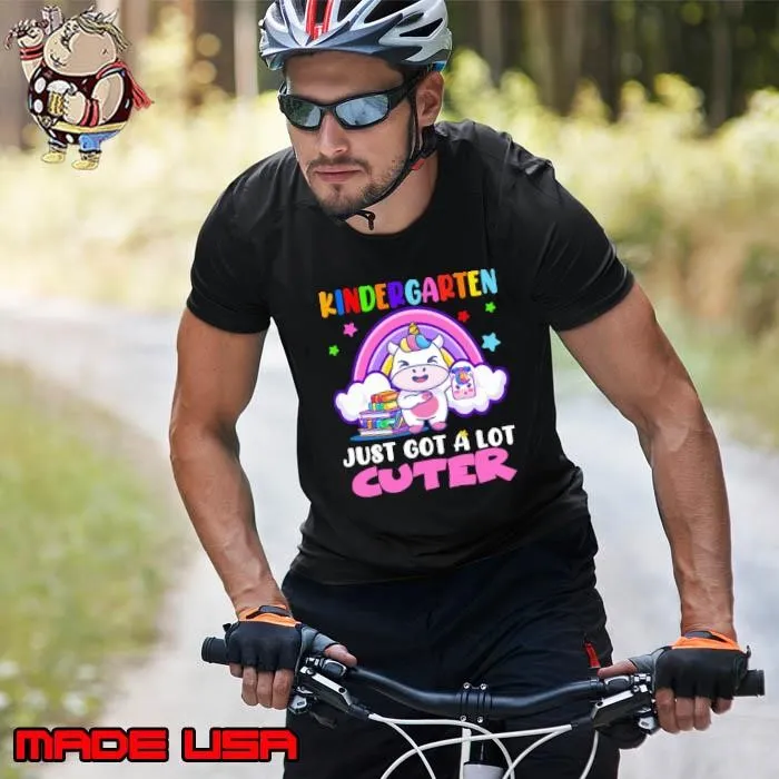 Kindergarten Got Cuter Dabbing Unicorn Back to School Rainbow Unisex