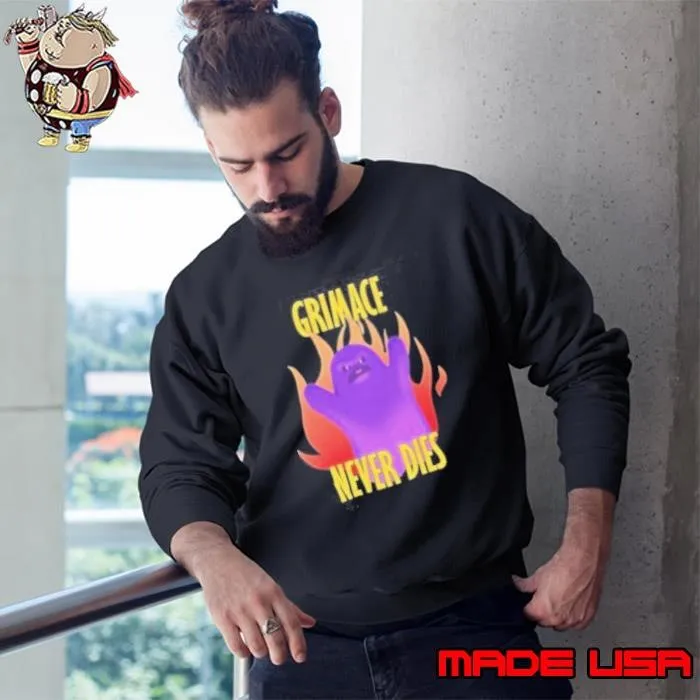 New York Mets Grimace Never Dies Sweatshirt