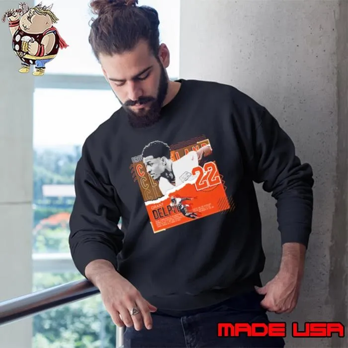 Original Grant delpit American football safety the Cleveland Browns Sweatshirt