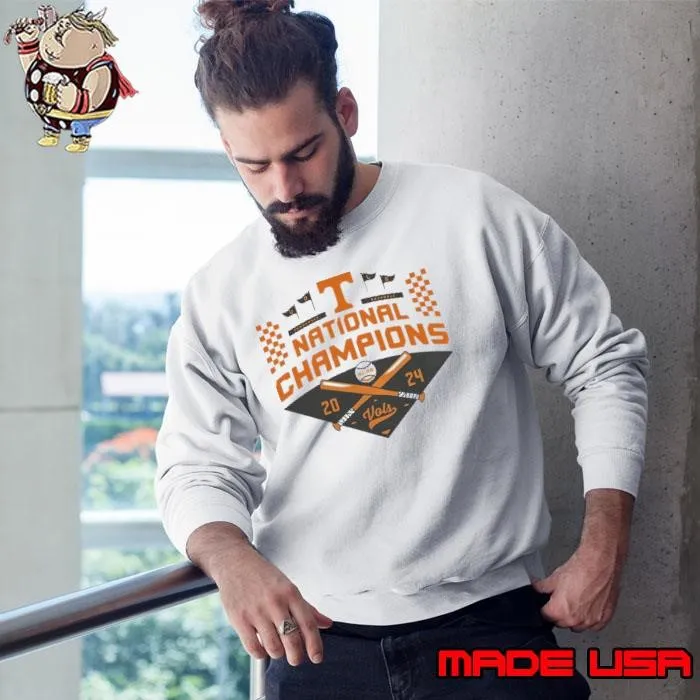 Tennessee Volunteers 2024 NCAA Men’s Baseball College World Series Champions Official Logo Sweatshirt