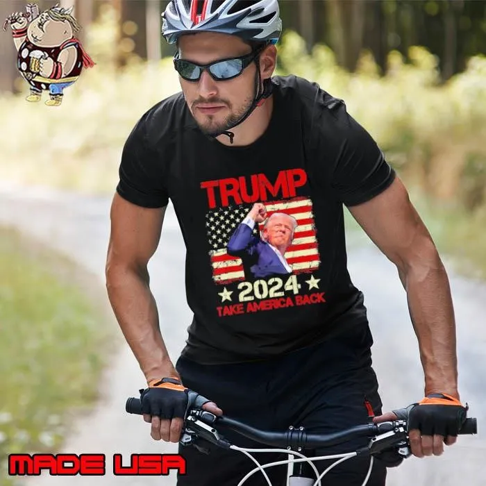 Trump 2024 Take America Back American Flag Election Unisex