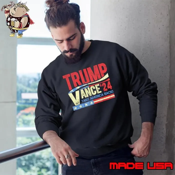 Trump Take America back usa flag style Shirt