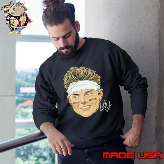 Zach Wilson New York J Portrait American football quarterback signature Sweatshirt
