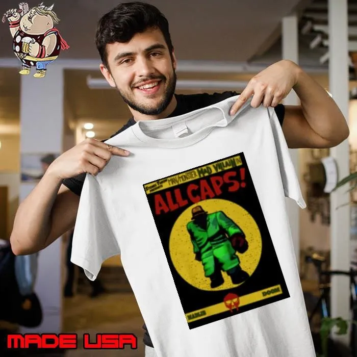 Allcaps Villain Doom Vintage Comic shirt