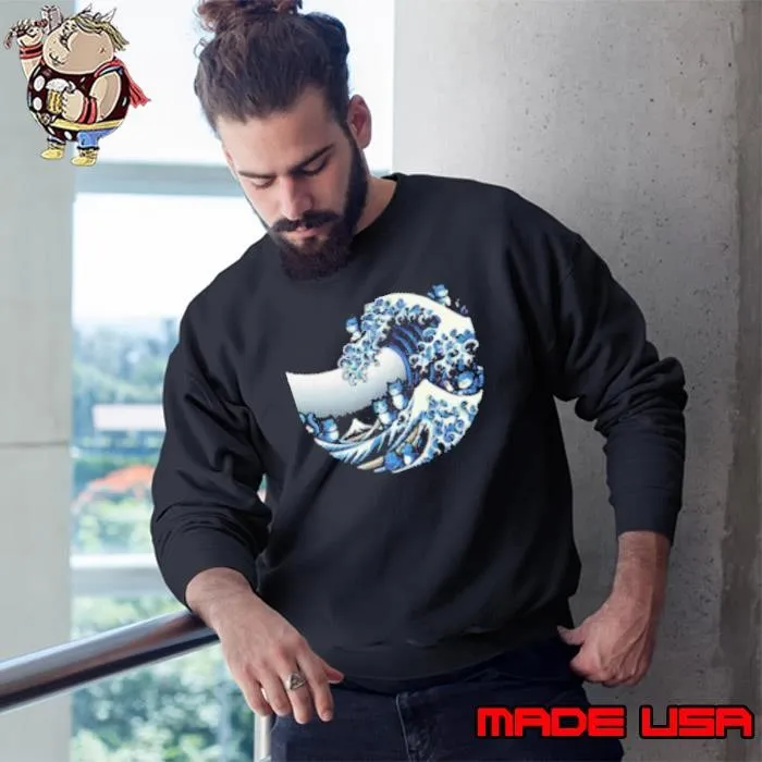 Blue Wave Cat For Kamala Sweatshirt