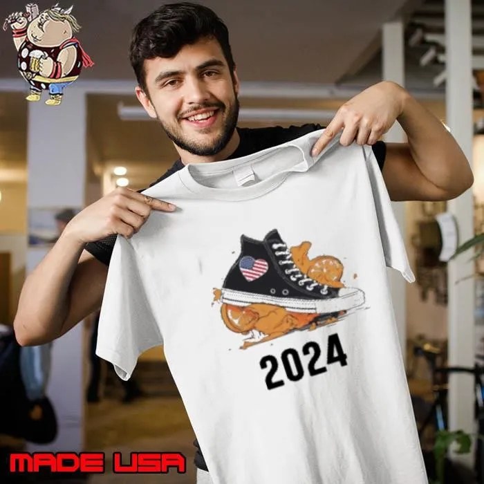 Chucks Twisted On Orange 2024 Kamala Shirt
