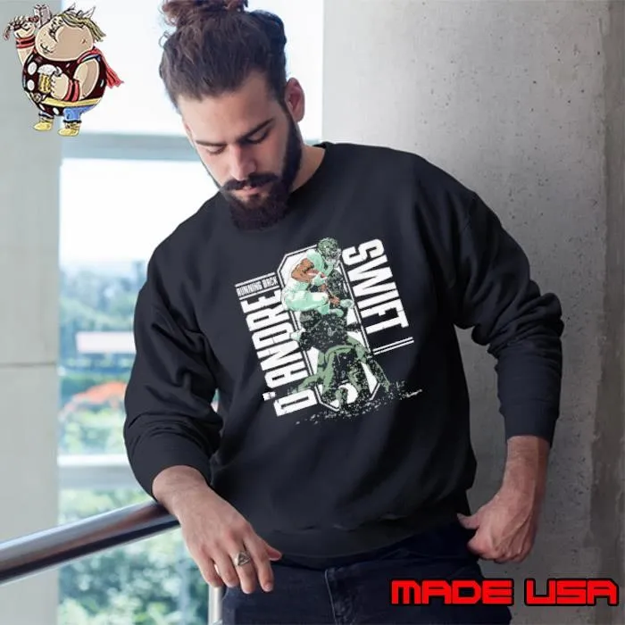 D'andre Swift an American football running back Philadelphia Hurdle Sweatshirt