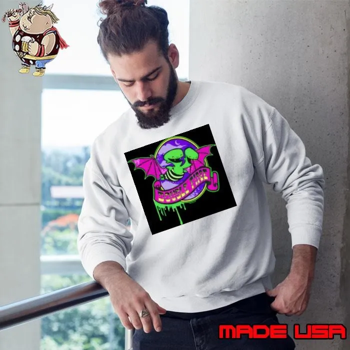 Double fine Halloween bat Sweatshirt