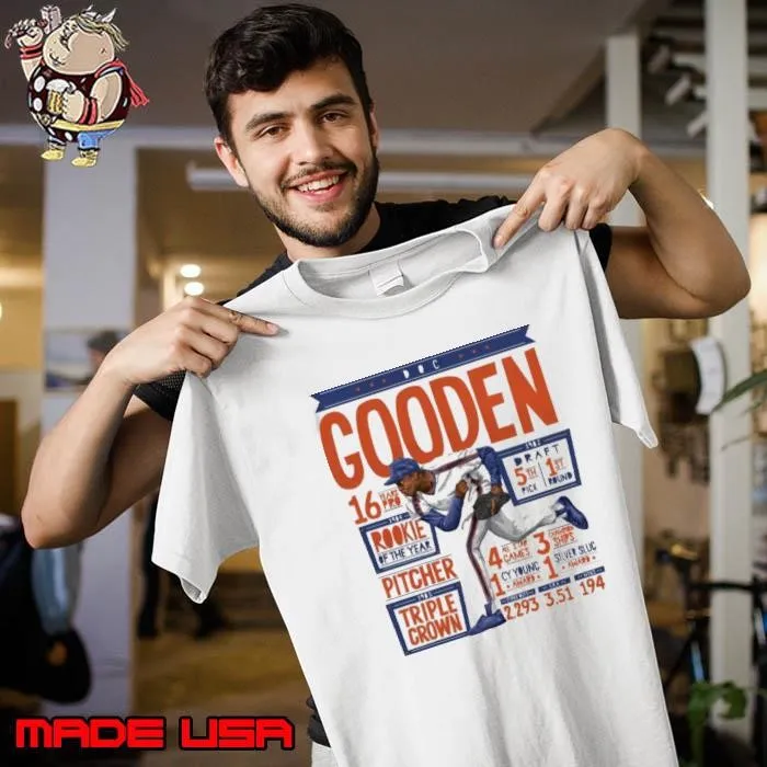 Dwight Gooden American former professional baseball pitcher New York M Stats T- Unisex
