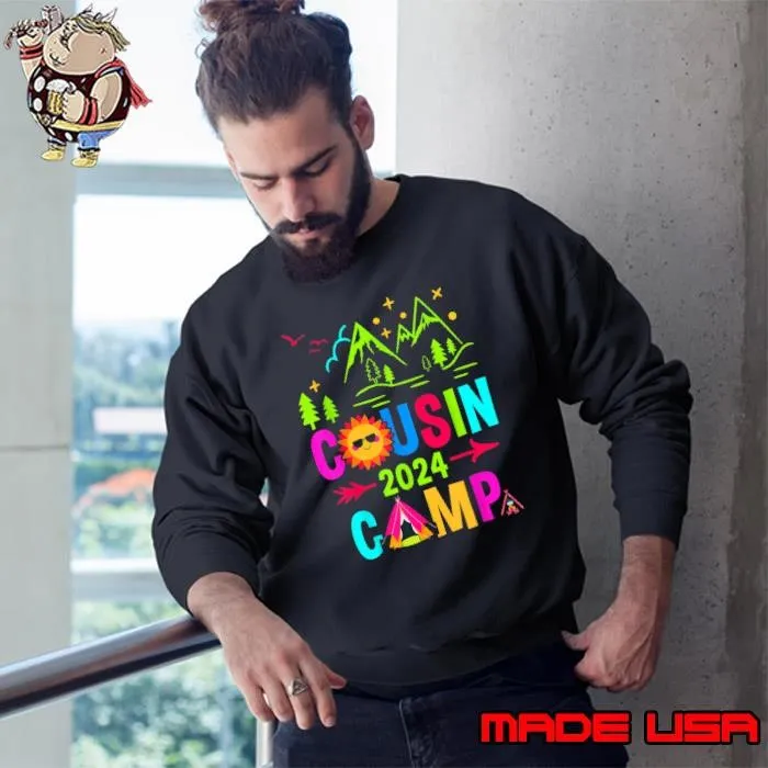 Family Camping Summer Vacation Crew Cousin Camp 2024 Mountain Sweatshirt