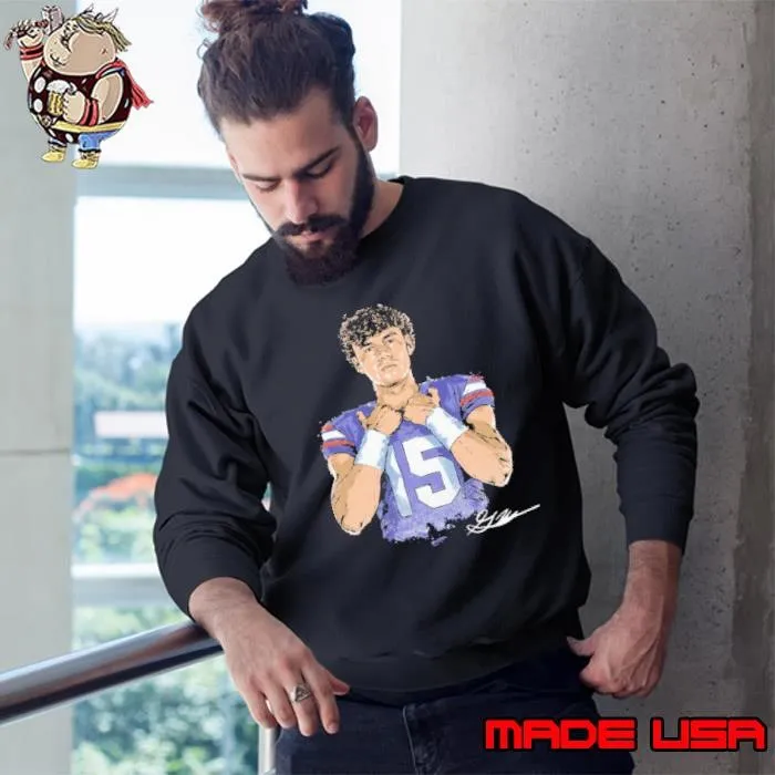 Graham Mertz American football quarterback College Illustration T-Shirt