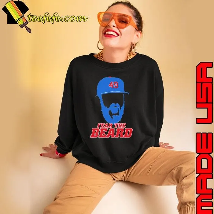 Jake arrieta silhouette fear the beard American former professional baseball pitcher Sweatshirt