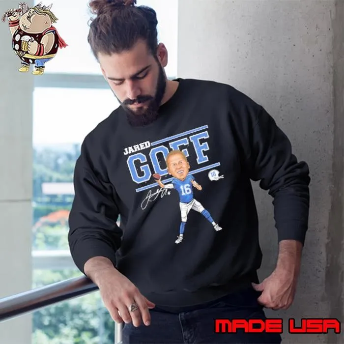 Jared Goff Detroit Cartoon American professional football quarterback Sweatshirt