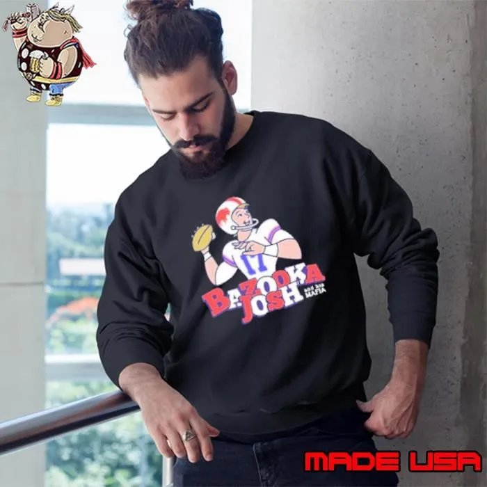 Josh Allen Bazooka Josh And His Mafia Painting Sweatshirt