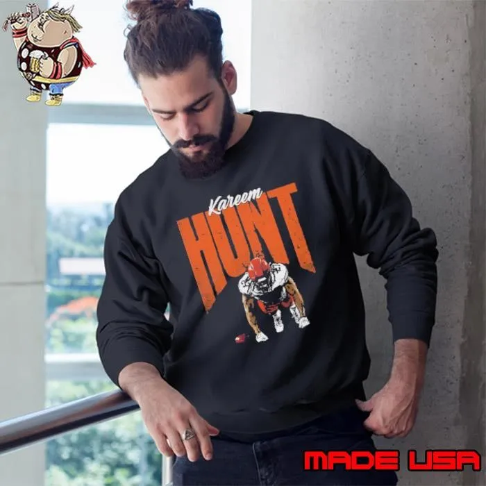 Kareem Hunt Cleveland Push Up American football running back Sweatshirt