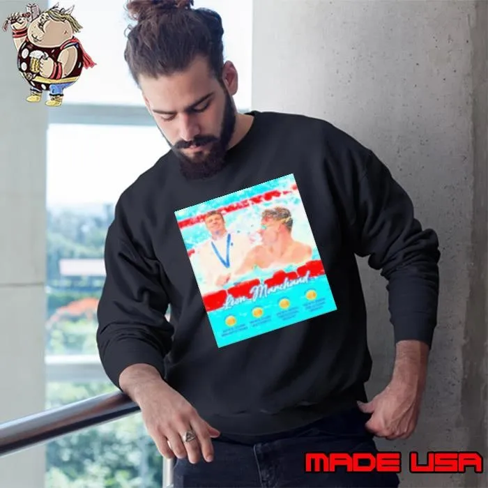 Leon Marchand Goes 4 For 4 At The Paris Olympics Swimming Sweatshirt
