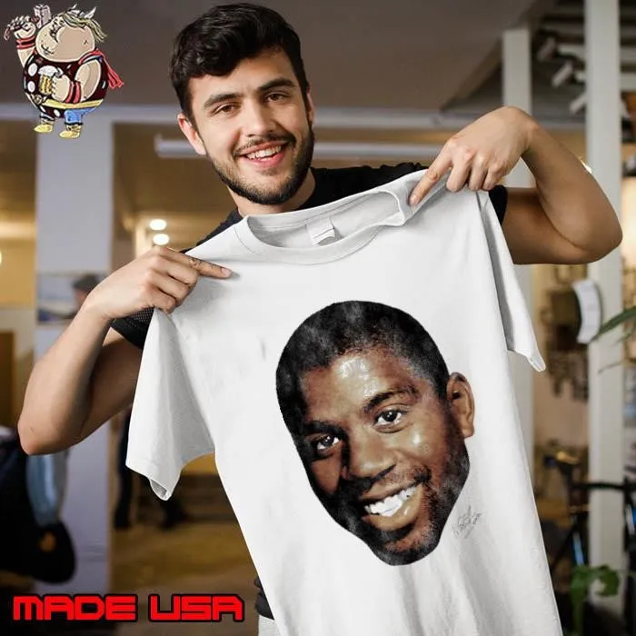 Magic Johnson American businessman and former Big Face Signature Unisex