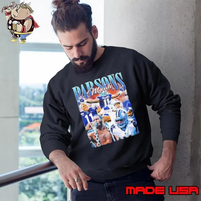 Micah Parsons American professional football linebacker Vintage Style Sweatshirt