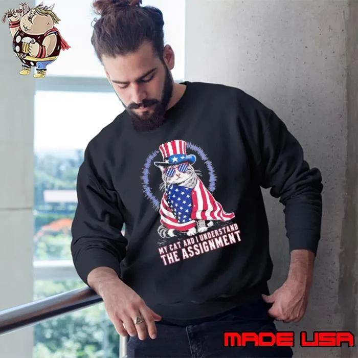 My Cat And I Understand The Assignment Kamala Harris 2024 Sweatshirt