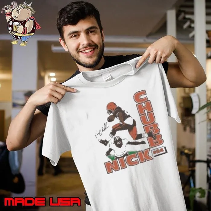Nick Chubb Cleveland Browns football player leap signature Unisex