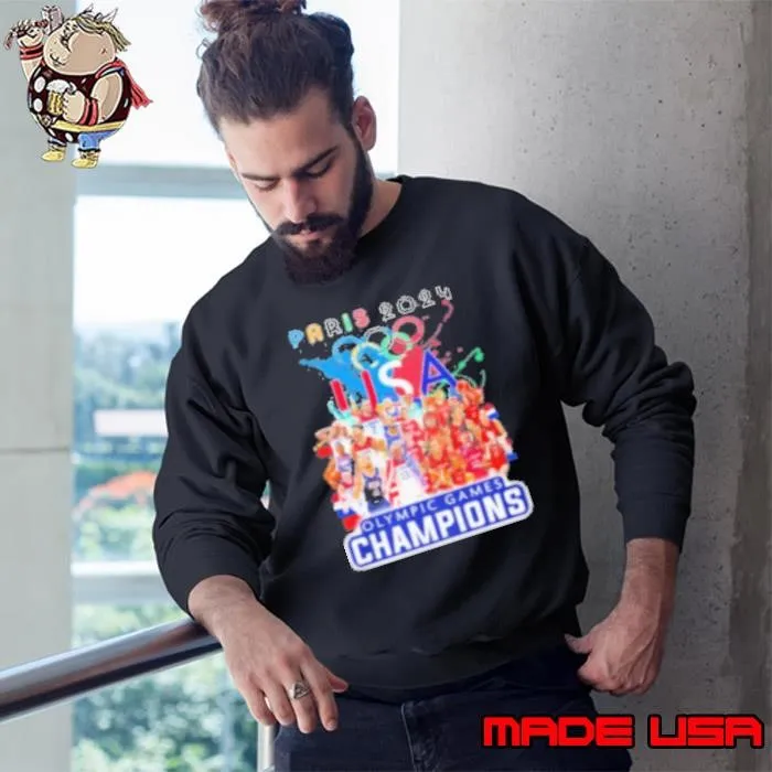 Paris 2024 USA Basketball Olympic Games Champions Sweatshirt
