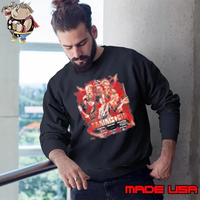 Rammstein Band Signatures 2024 Sweatshirt