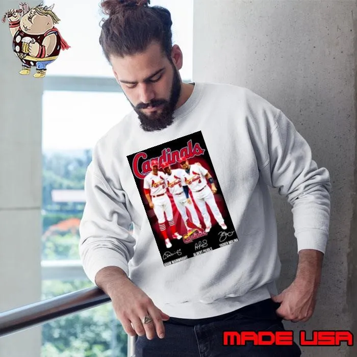 St. Louis Cardinals Adam Wainwright Albert Pujols and Yadier Molina signature Sweatshirt