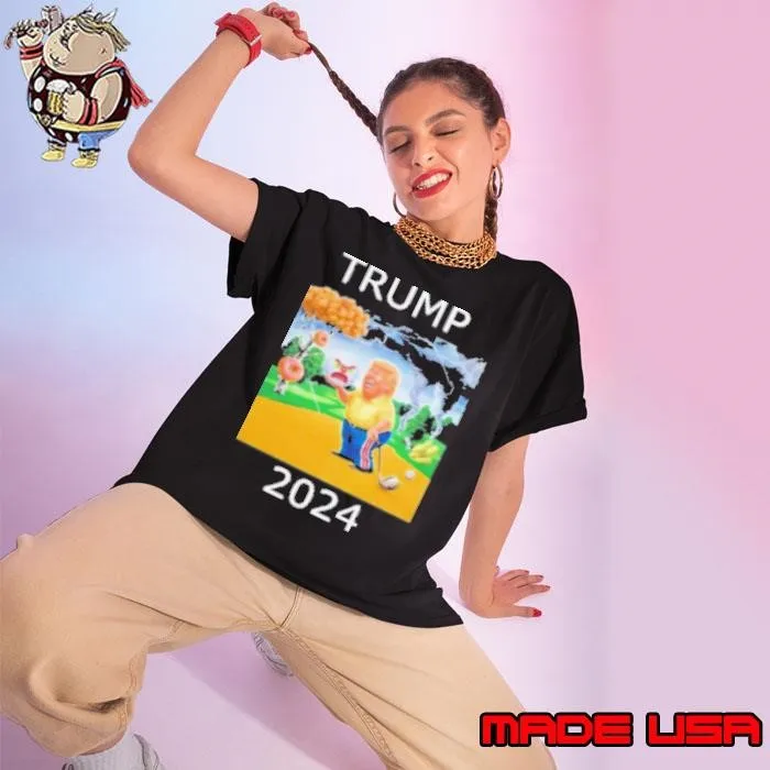 Trump 2024 Angry Crazy Golf Ball Shirt