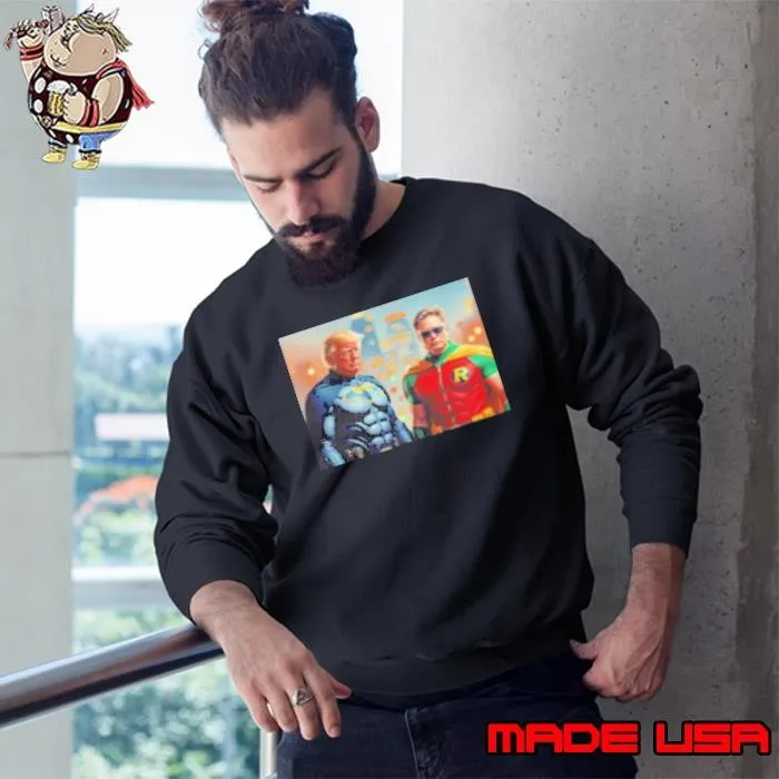 Trump And Elon Batman And Robin Sweatshirt