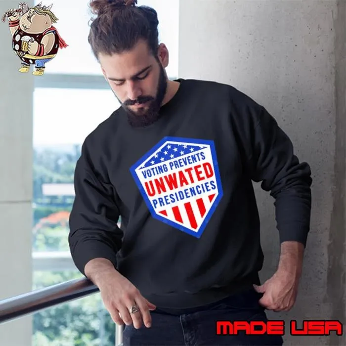 Voting Prevents Unwanted Presidencies 2024 Usa Flag T-Shirt
