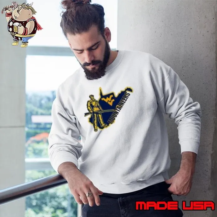 West Virginia Mountaineers Football Logo Mascot Sweatshirt